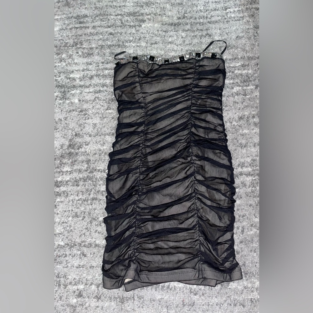 A cute black dress for any event, hoco, wedding, and more